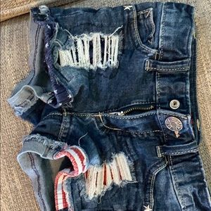 Girls jean shorts